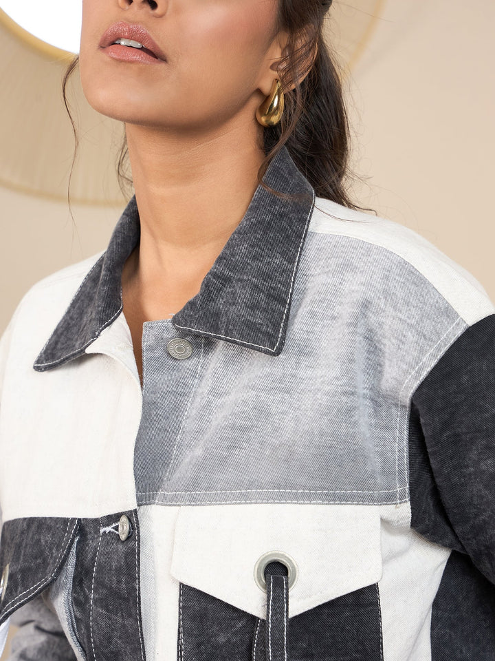 Black-Denim-Color-Blocking-Patchwork-Detail-Crop-Jacket
