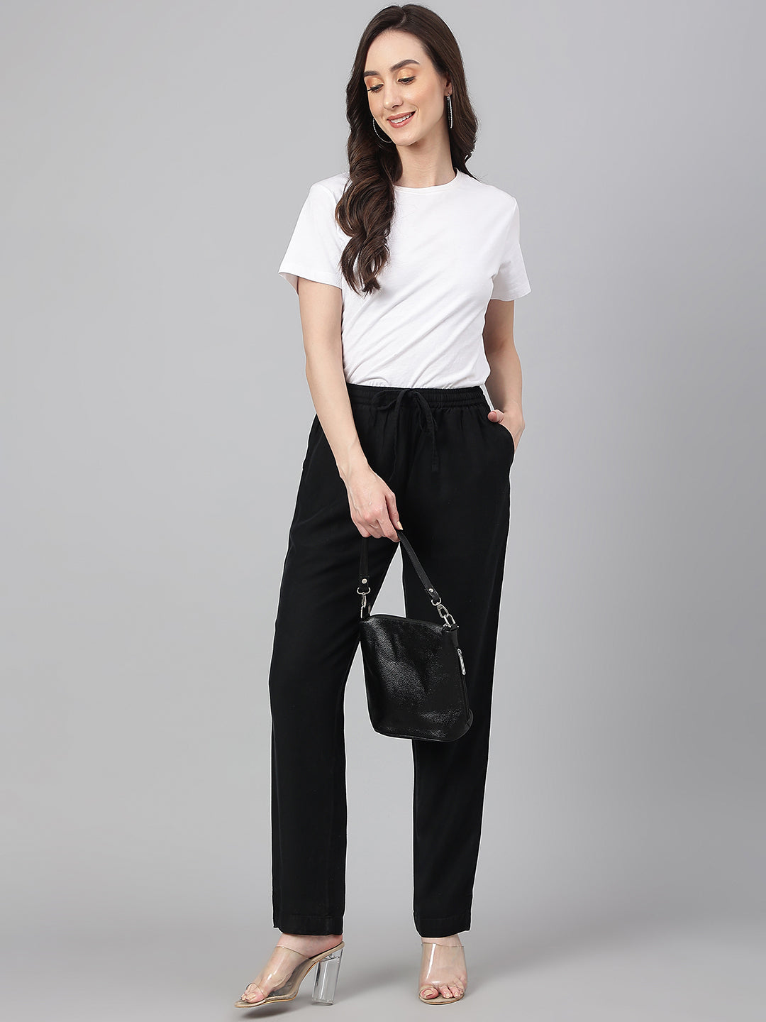 Black-Denim-Solid-Pant