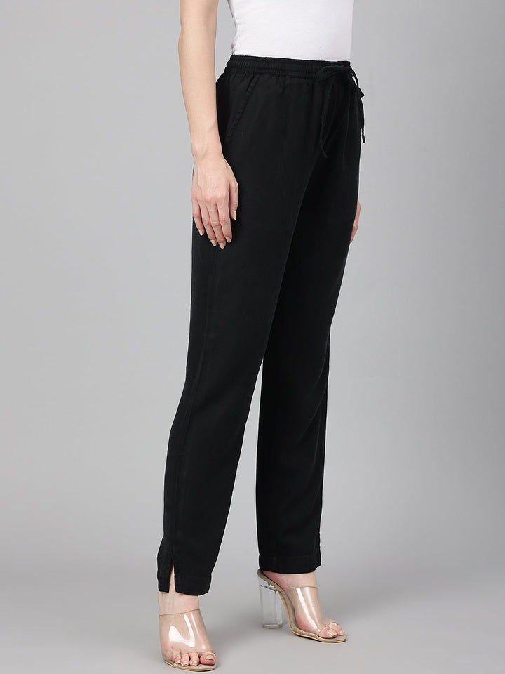 Black-Denim-Solid-Pant