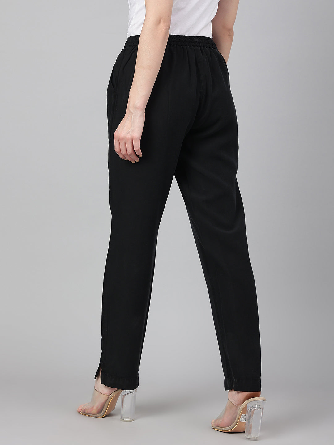 Black-Denim-Solid-Pant