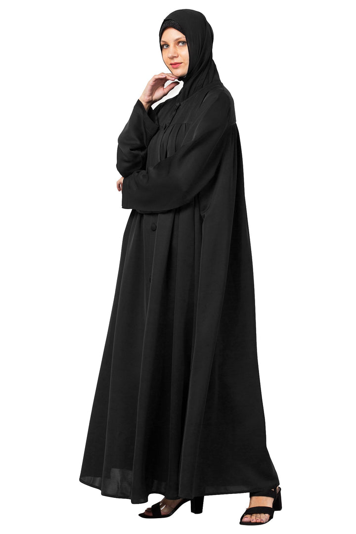 Black-Polyester-Button-Up-Abaya