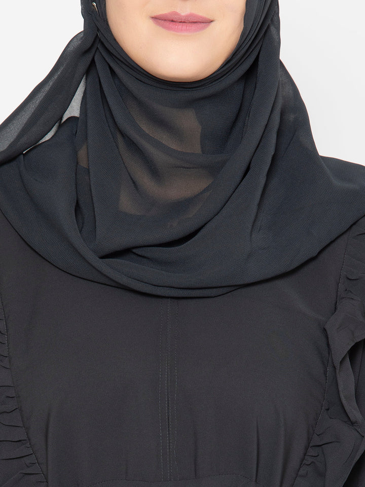 Black-Polyester-Nida-Divine-Iris-Minimalistic-Abaya