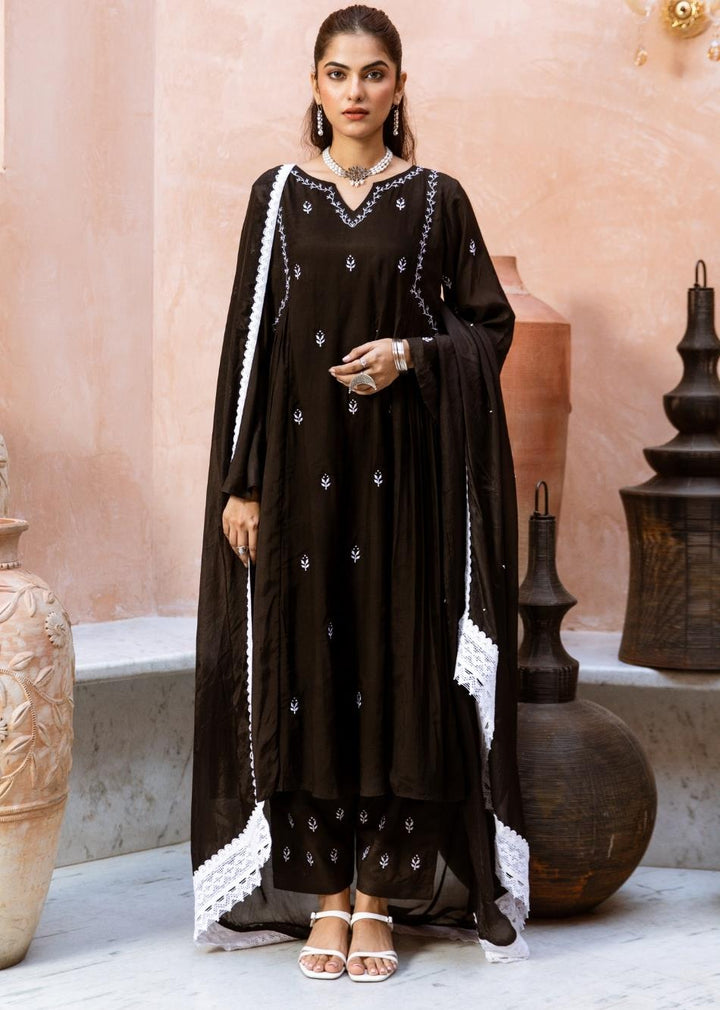 Black-Silk-Side-Gather-Anarkali-Set