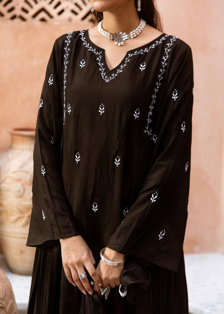 Black-Silk-Side-Gather-Anarkali-Set