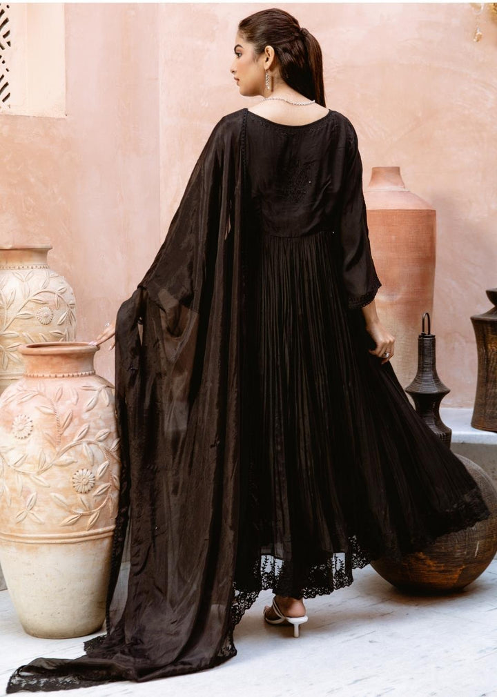 Black-Silk-Thread-Embridered-Gather-Anarkali-Set