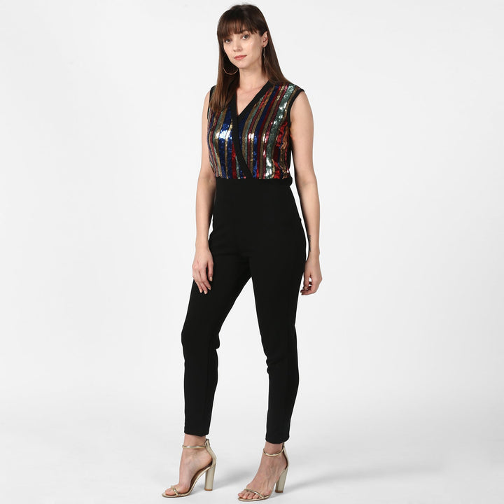 Black-&-Multi-Coloured-Polyester-Sequin-Jumpsuit