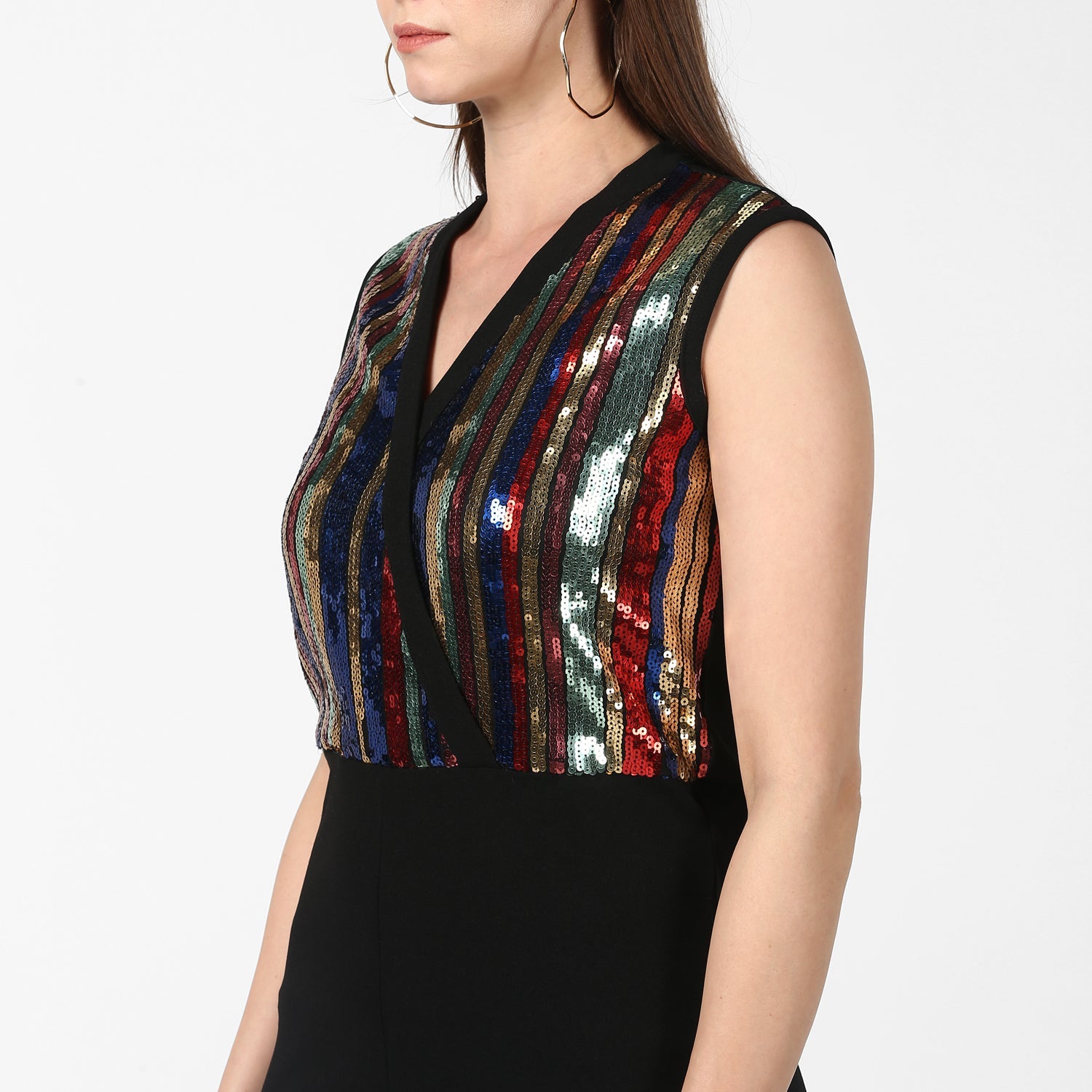 Multi sequin jumpsuit deals