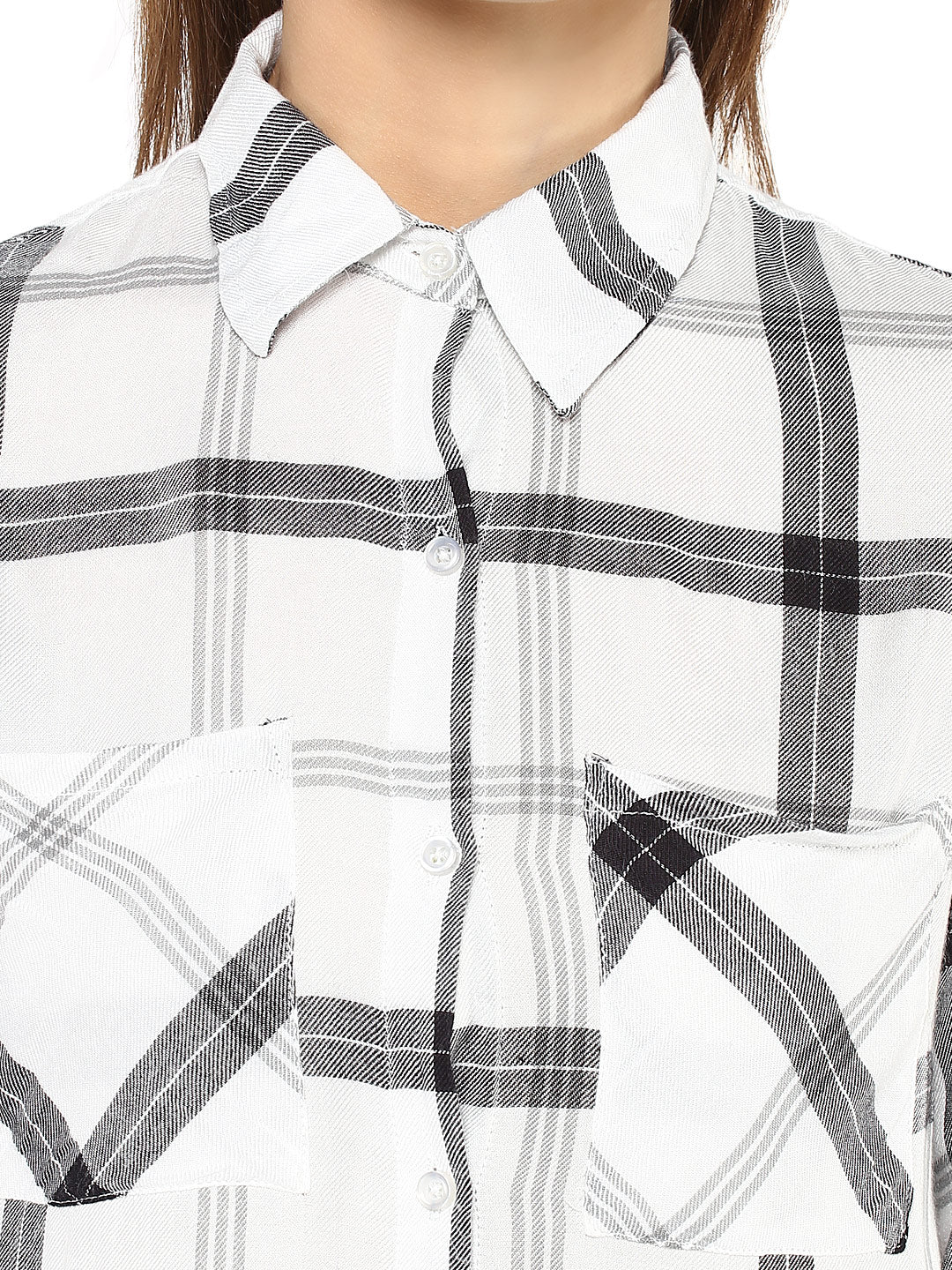 Black-And-White-Rayon-Check-Shirt