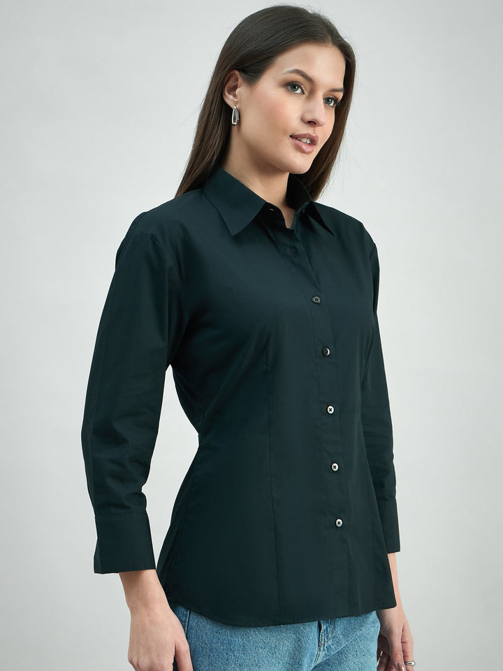 Black-Cotton-Classic-Button-Down-Poplin-Shirt