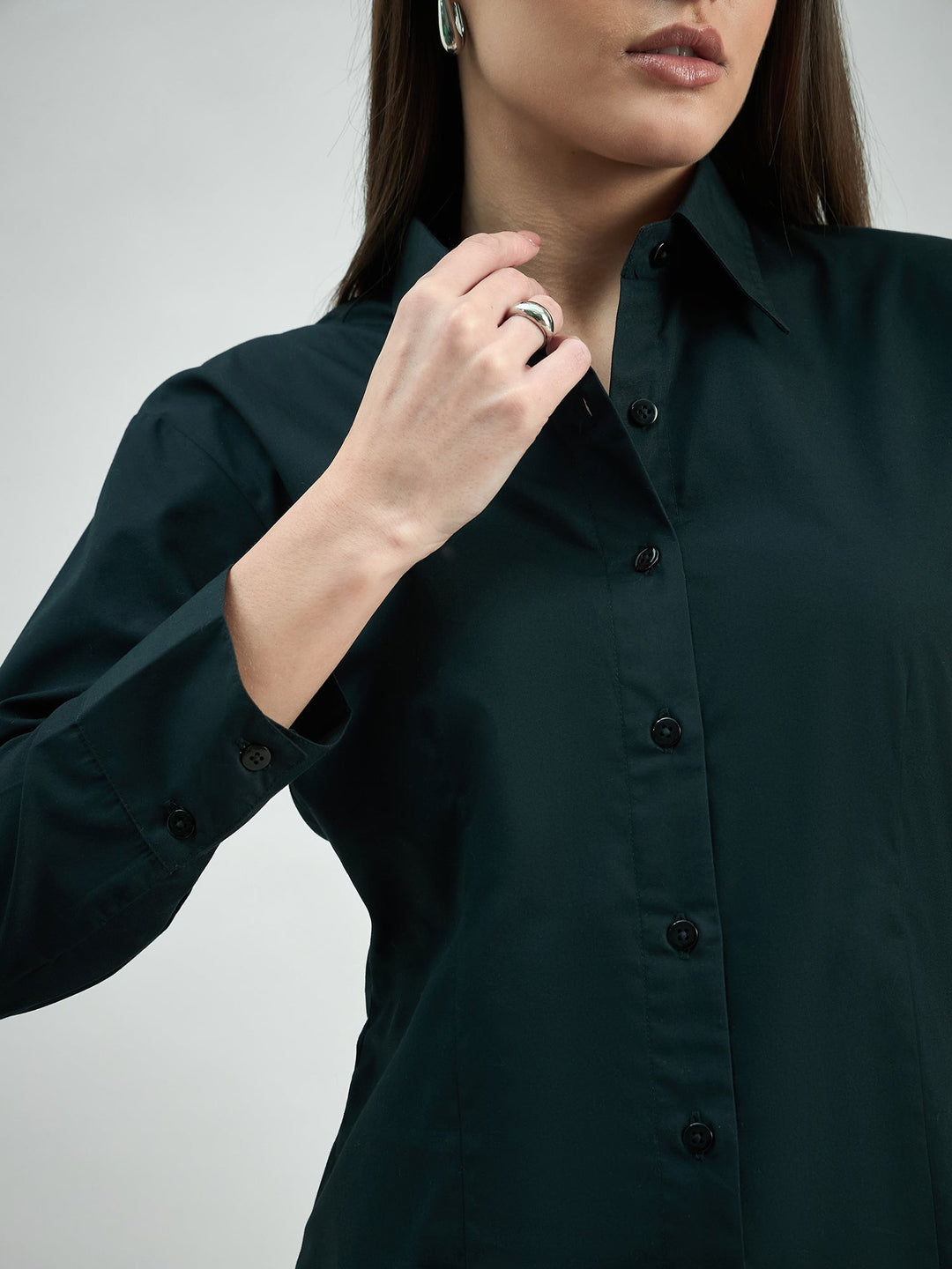 Black-Cotton-Classic-Button-Down-Poplin-Shirt