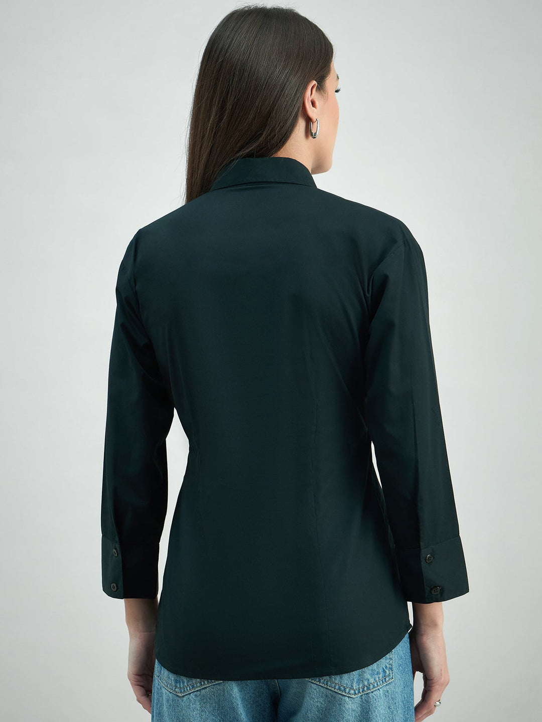 Black-Cotton-Classic-Button-Down-Poplin-Shirt