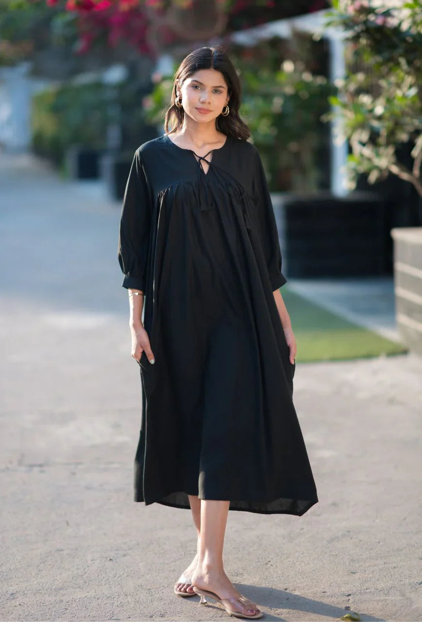 Black-Cotton-Forest-Dress