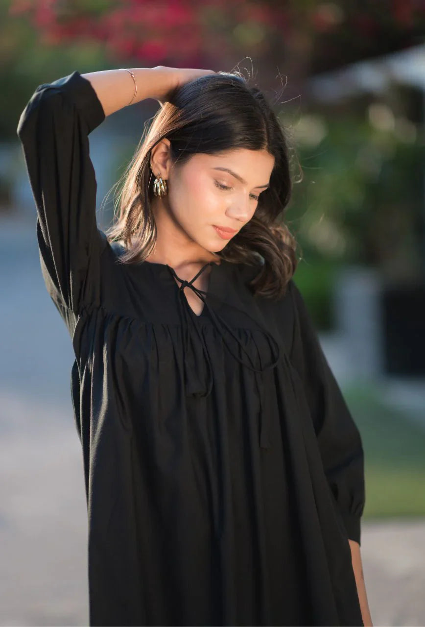 Black-Cotton-Forest-Dress