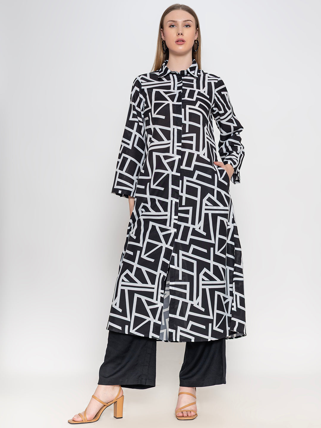 Black-Poly-Rayon-Co-Ord-Set
