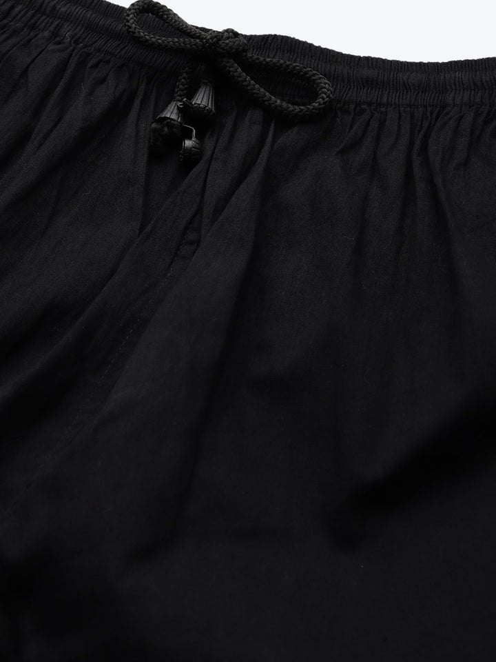 Black & White Cotton 100% Original Chikankari Trouser