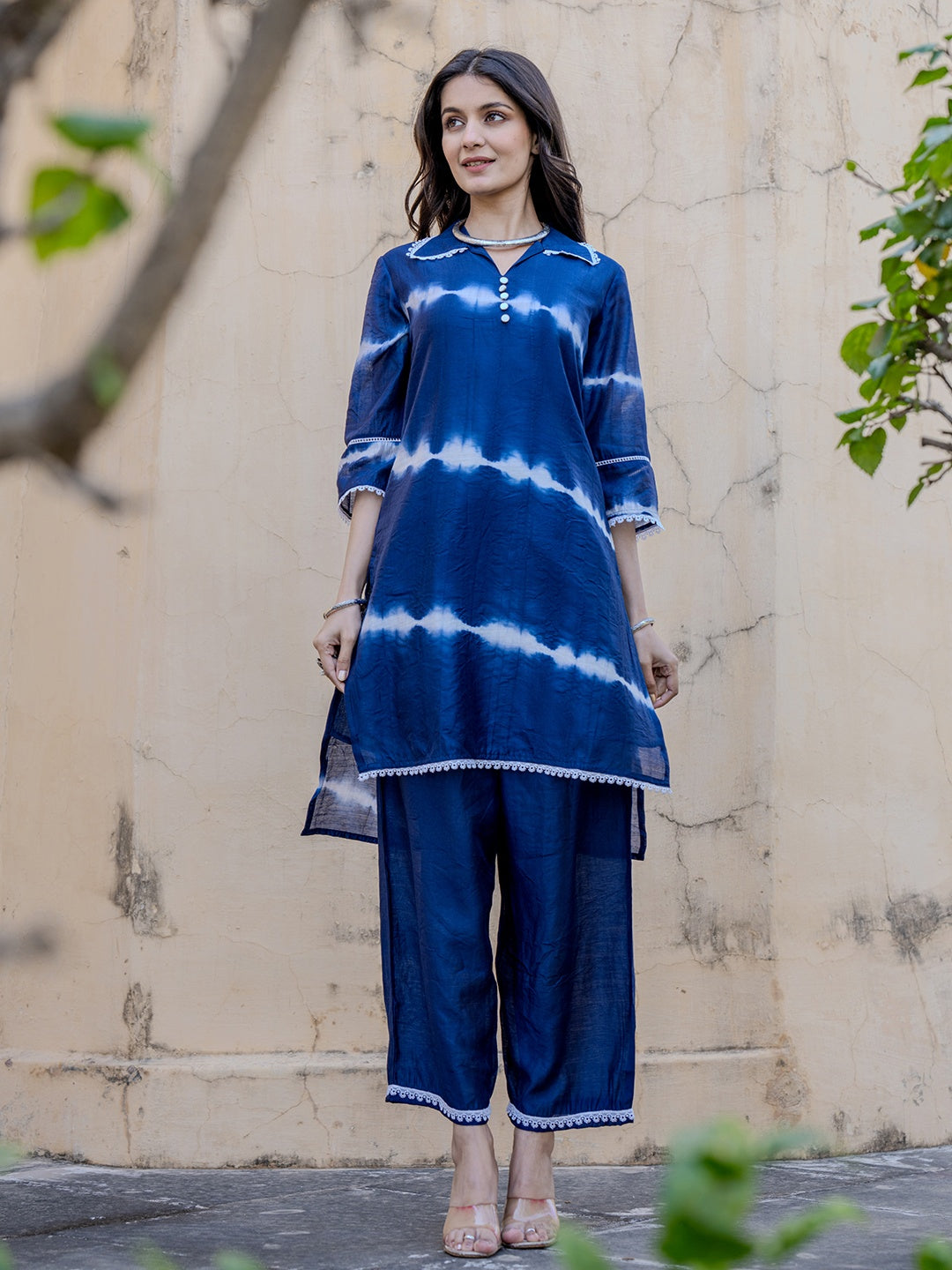 Blue-Chanderi-Silk-Tie-Dye-Co-Ord-Set