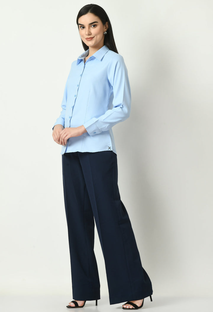 Blue-Cotton-Blend-Charisma-Long-Sleeves-Formal-Shirt