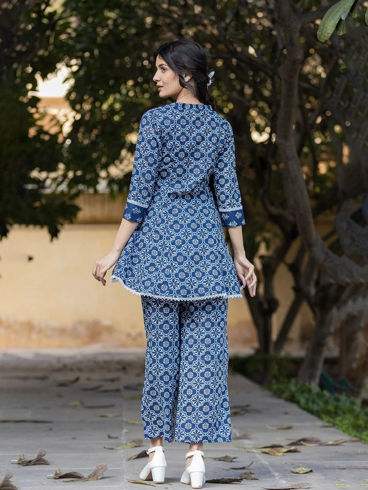 Blue-Cotton-Printed-Co-Ord-Set