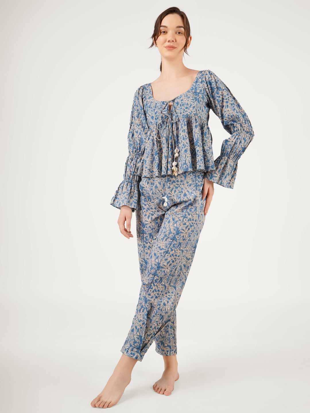 Blue-Cotton-Printed-Co-Ord-Set