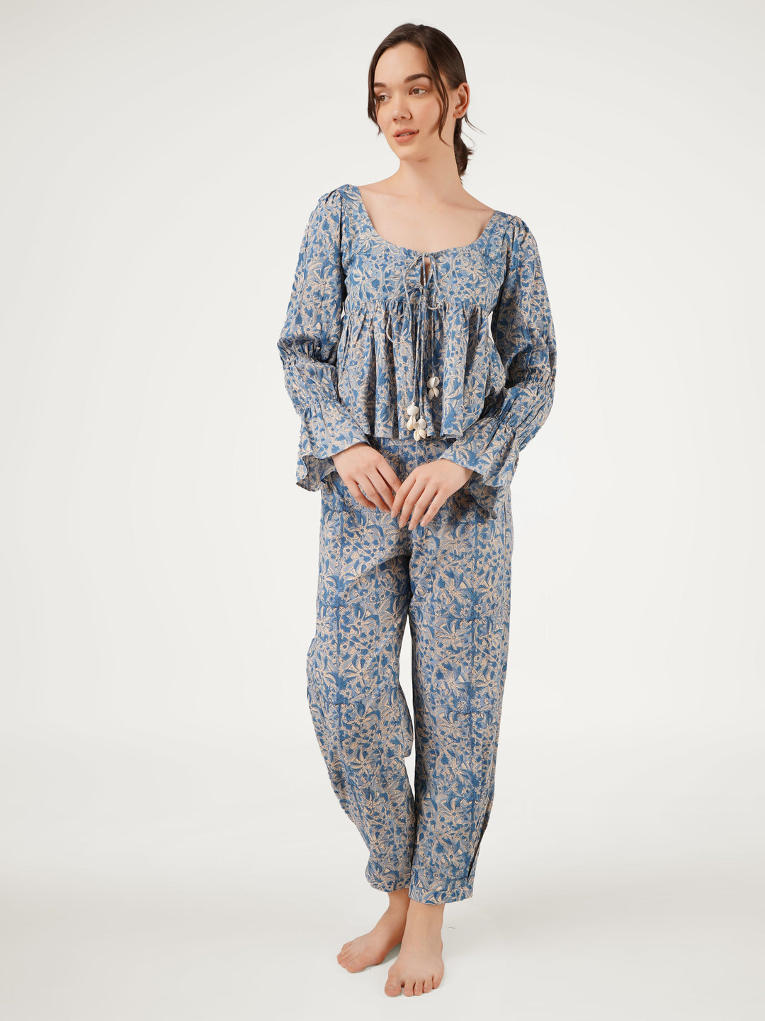 Blue-Cotton-Printed-Co-Ord-Set