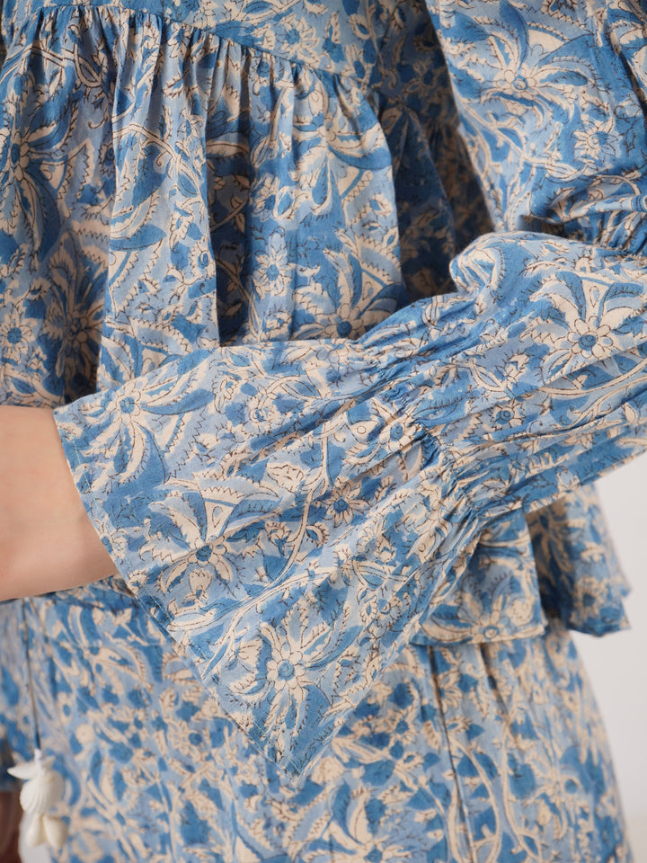 Blue-Cotton-Printed-Co-Ord-Set