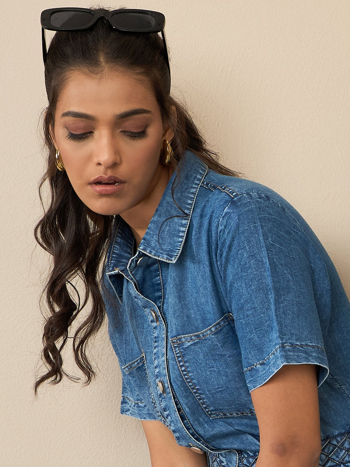 Blue-Denim-Belt-Detail-Mini-Dress