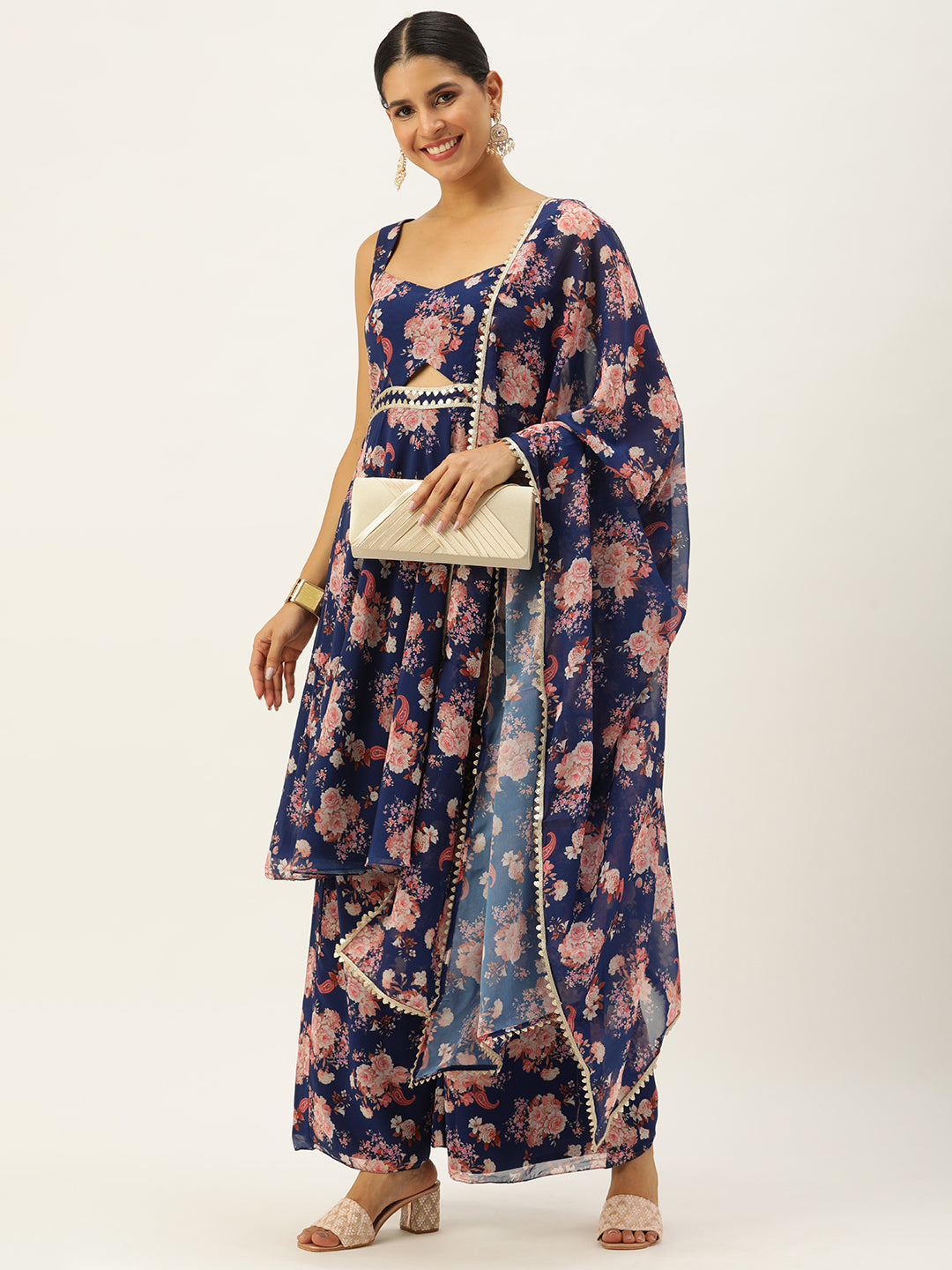 Blue-Georgette-Printed-Palazzo-Suit