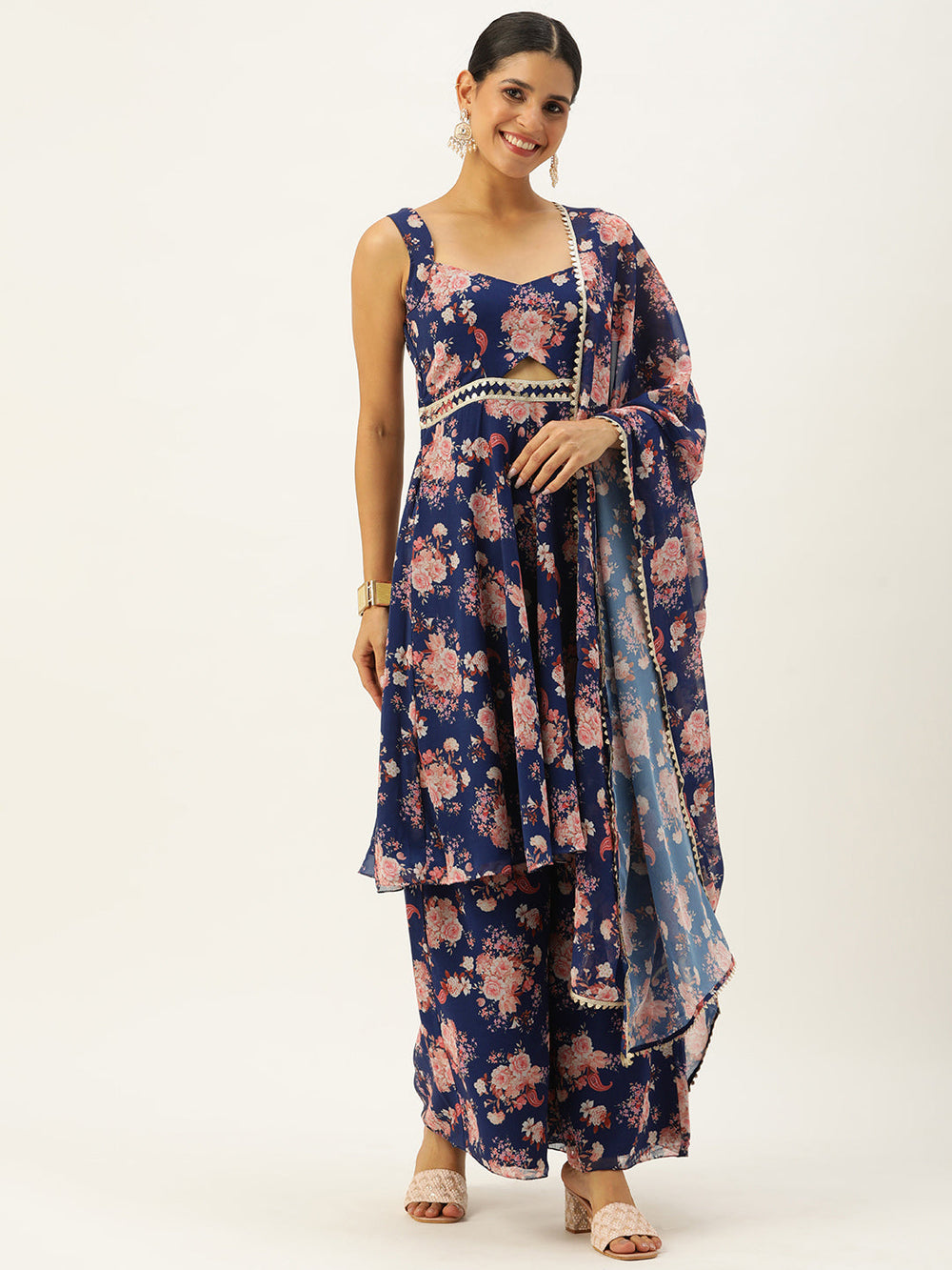 Blue-Georgette-Printed-Palazzo-Suit