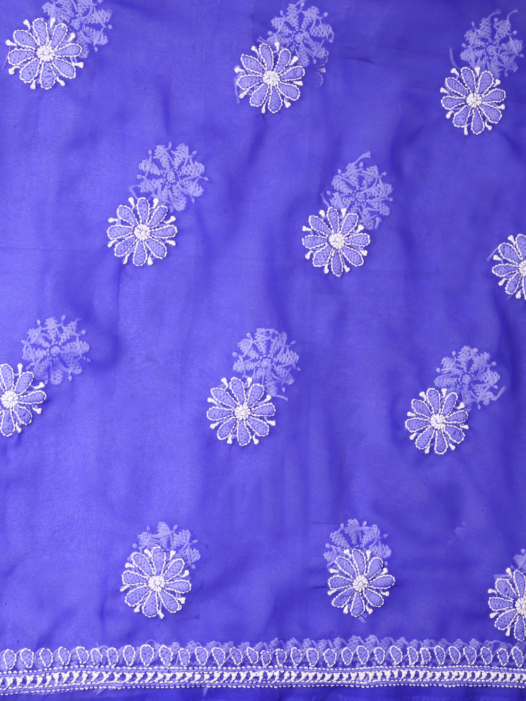 Blue-and-White-Georgette-Chikankari-Parsi-Dress-Material