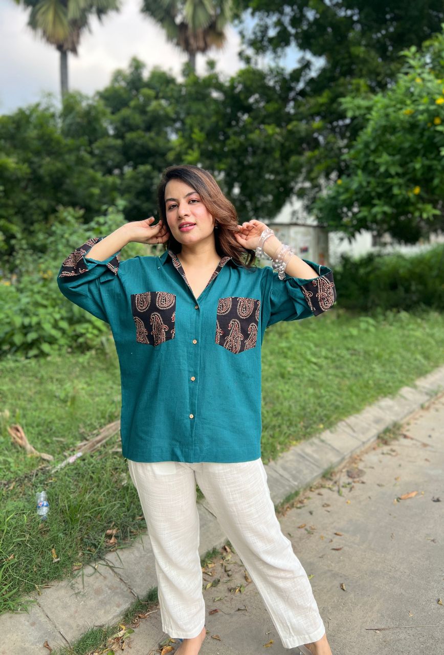 Blue-Cotton-AJRAKH-FREEDOM-SHIRTS