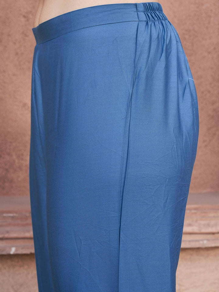 Blue-Cotton-Blend-with-White-Thread-Work-3-Piece-Kurta-Set