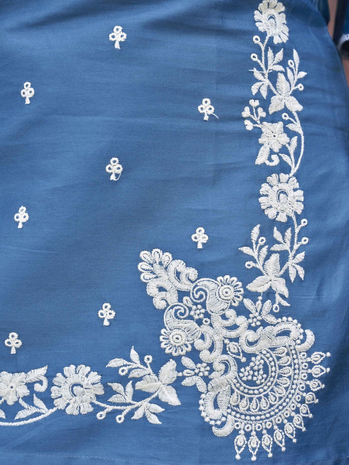 Blue-Cotton-Blend-with-White-Thread-Work-3-Piece-Kurta-Set