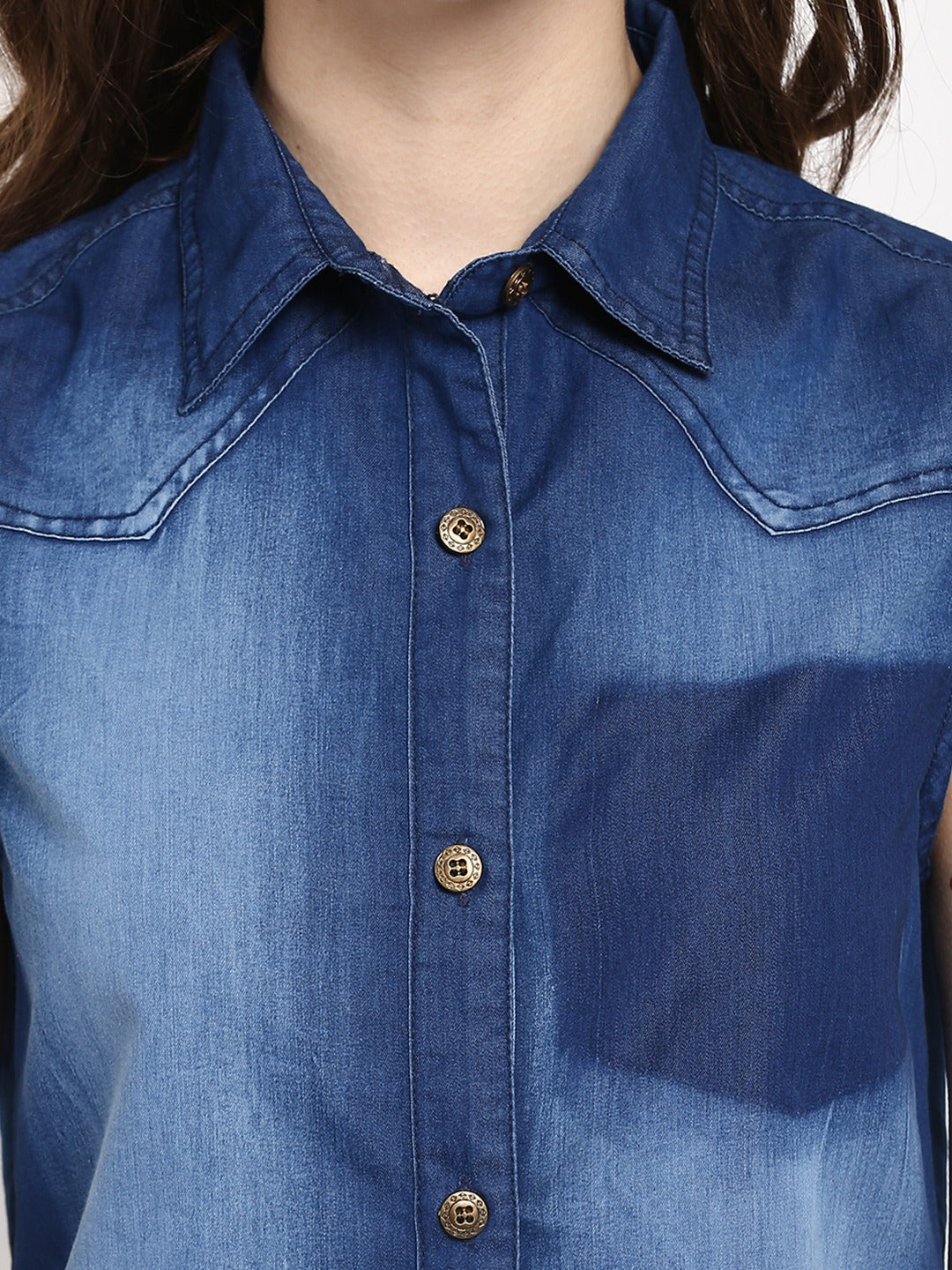 Blue-Denim-Mini-Dress-With-Pocket