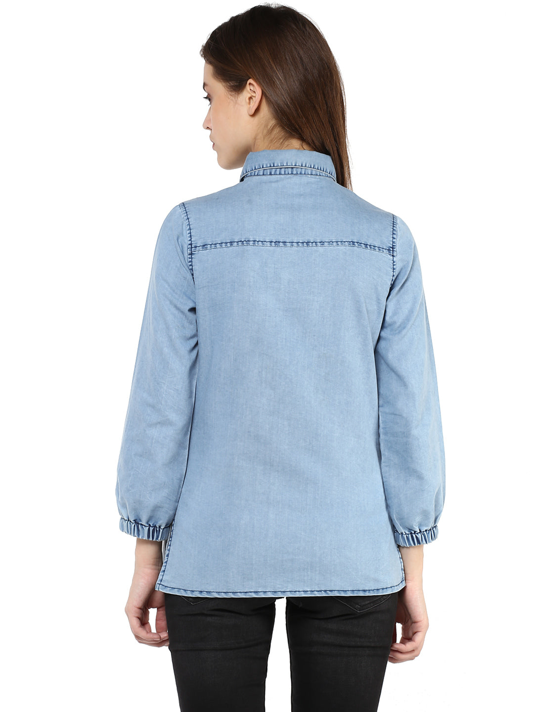 Blue-Denim-Pintuck-Shirt