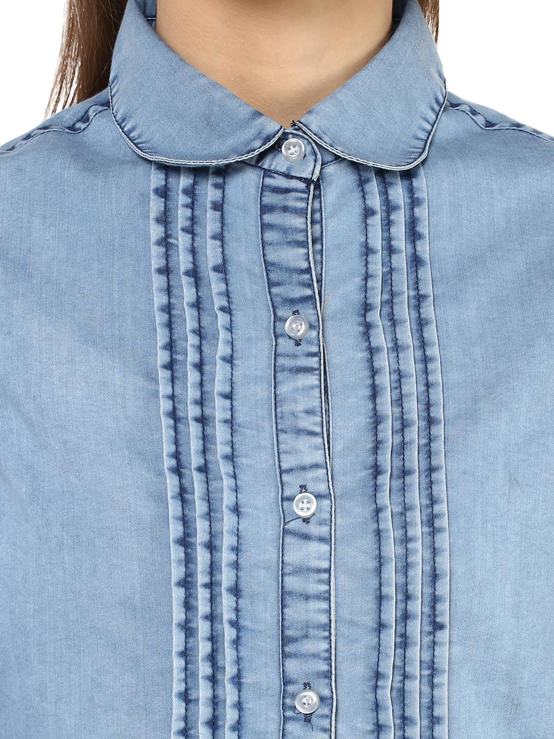 Blue-Denim-Pintuck-Shirt