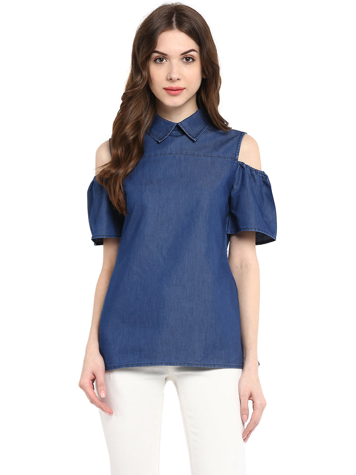 Blue-Denim-Cold-Shoulder-Top