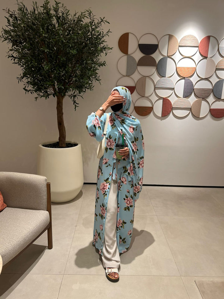 Blue-Georgette-Bluebell-Kimono-&-Sheila-Set-
