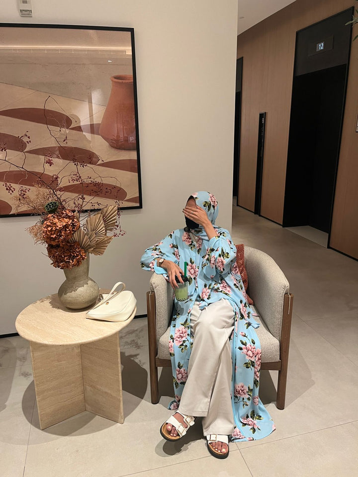 Blue-Georgette-Bluebell-Kimono-&-Sheila-Set-