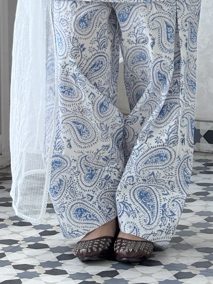 Indigo Fusion Farshi Set