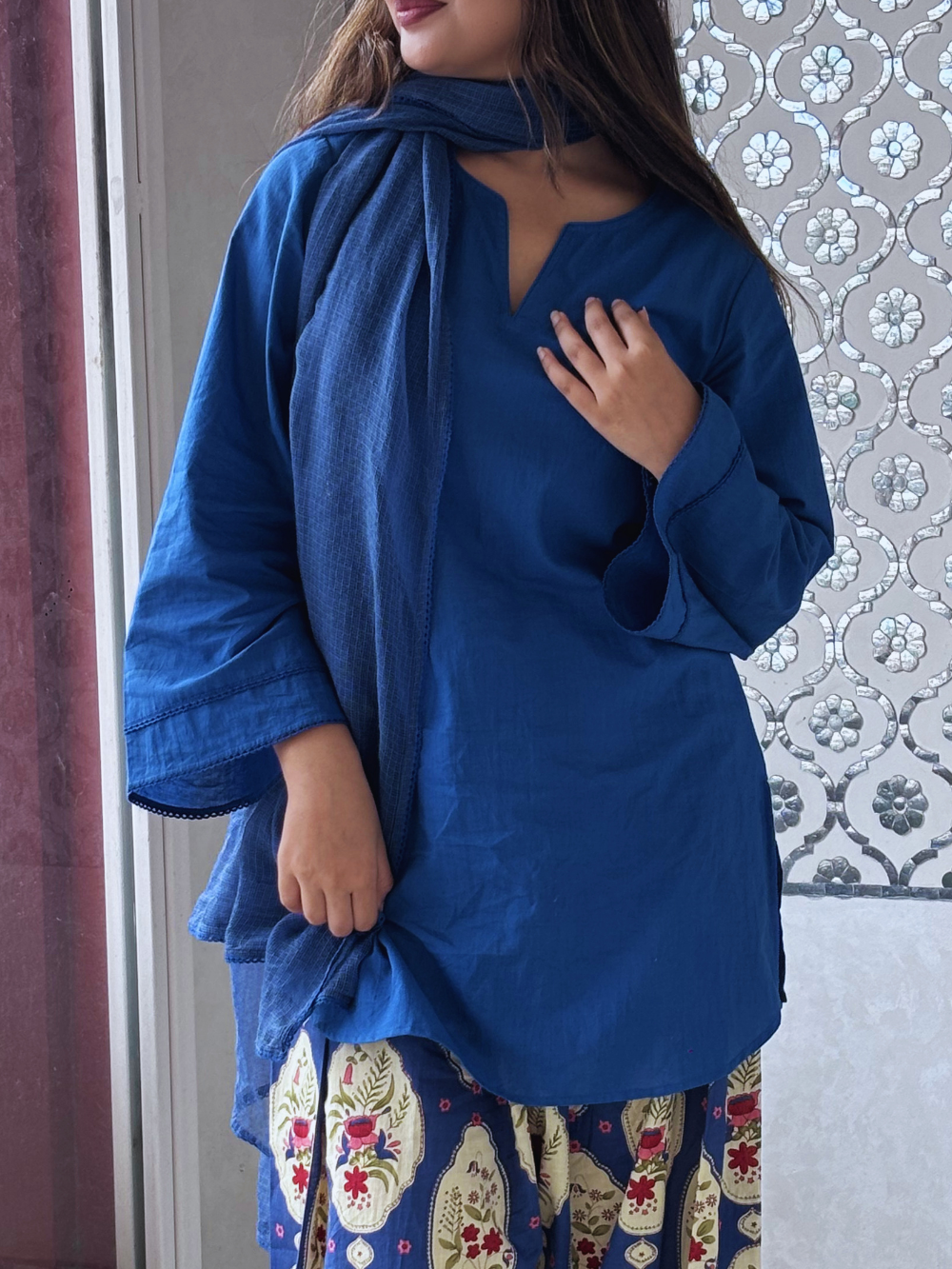 Neel Sleeved Farshi Set