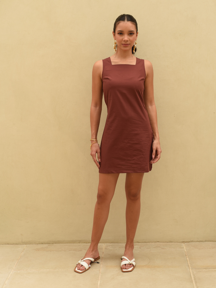 Brown-Linen-Chic-Cocoa-Breeze-Dress