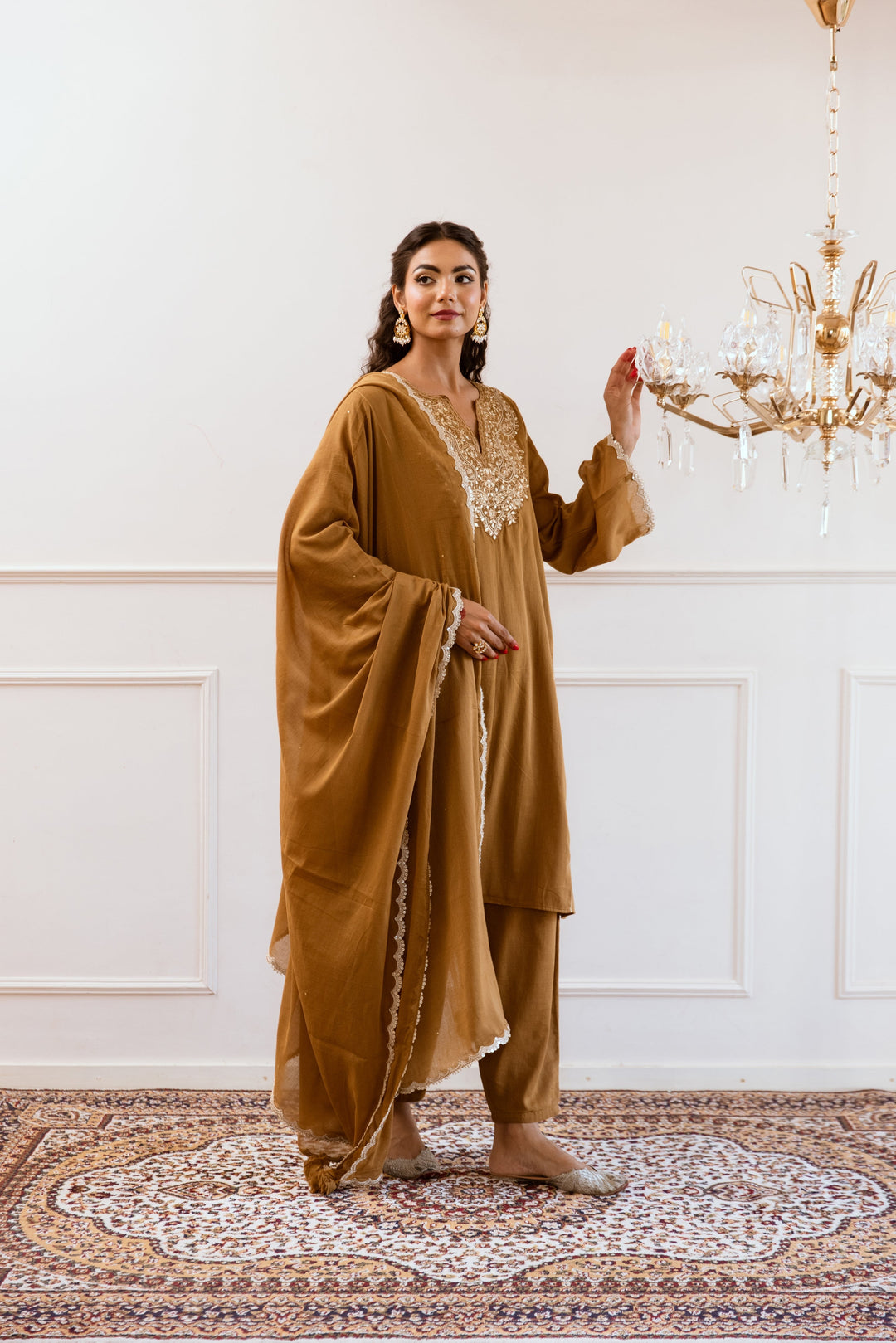 Brown-Mulmul-Anti-Fit-Anarkali-Set