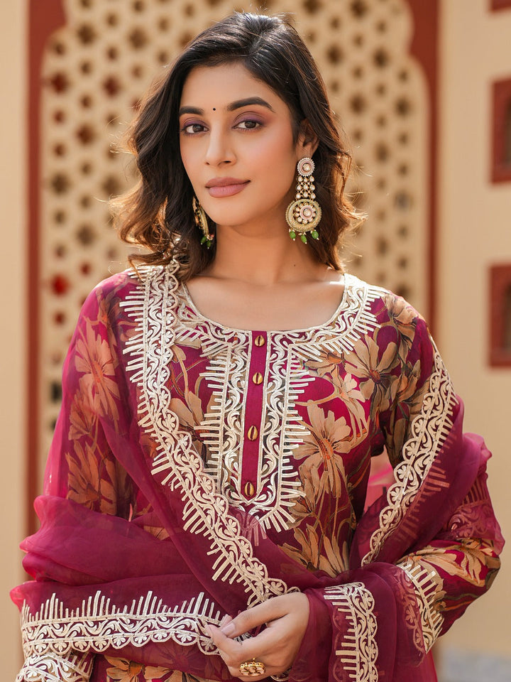 Burgundy-Pure-Chinon-Gotta-Patti-Work-Sharara-Set