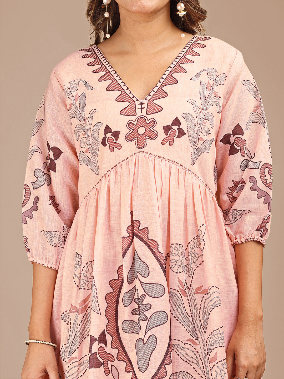 Peach-Cotton-Printed-Co-ord-Set