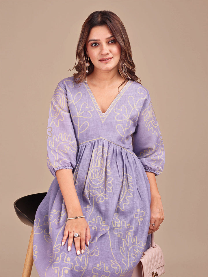 Lilac-&-Yellow-Cotton-Printed-Co-Ord-Set