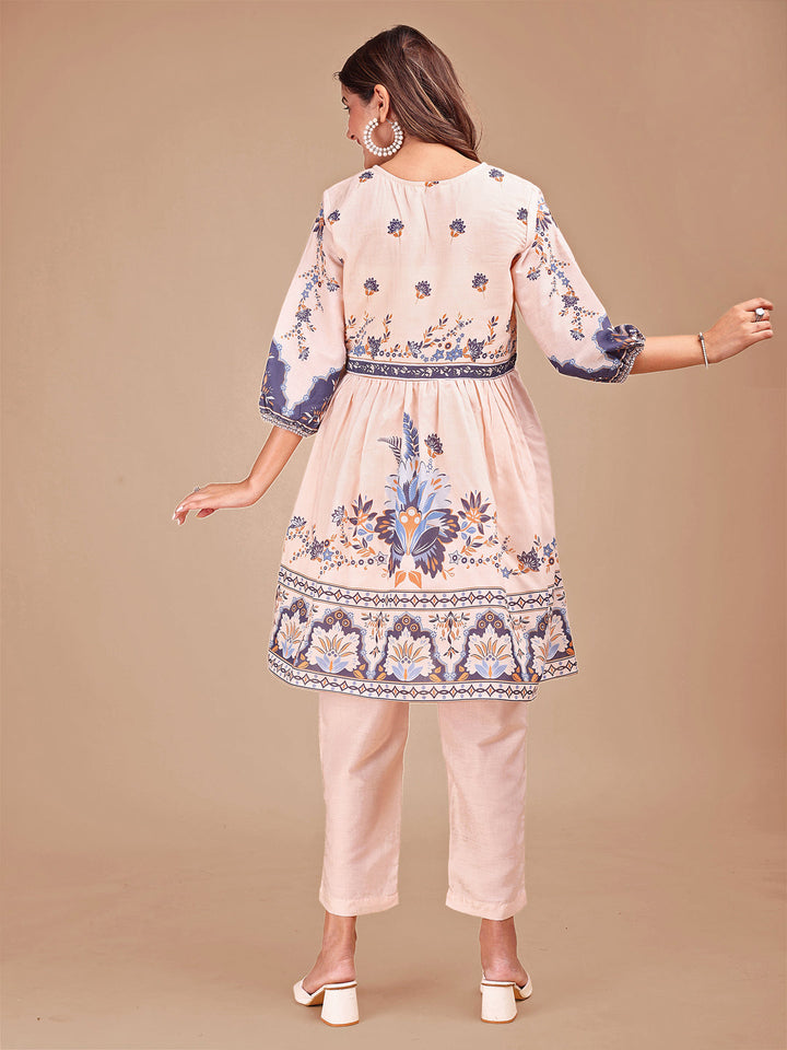 Peach-Cotton-Floral-Printed-Co-ord-Set