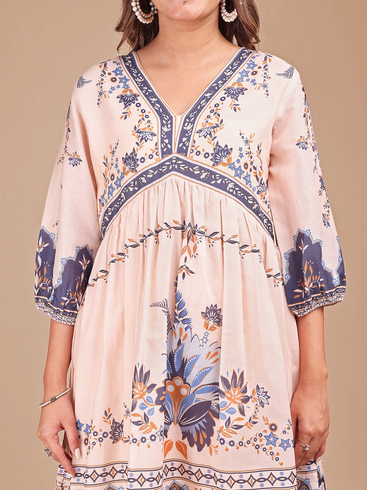 Peach-Cotton-Floral-Printed-Co-ord-Set
