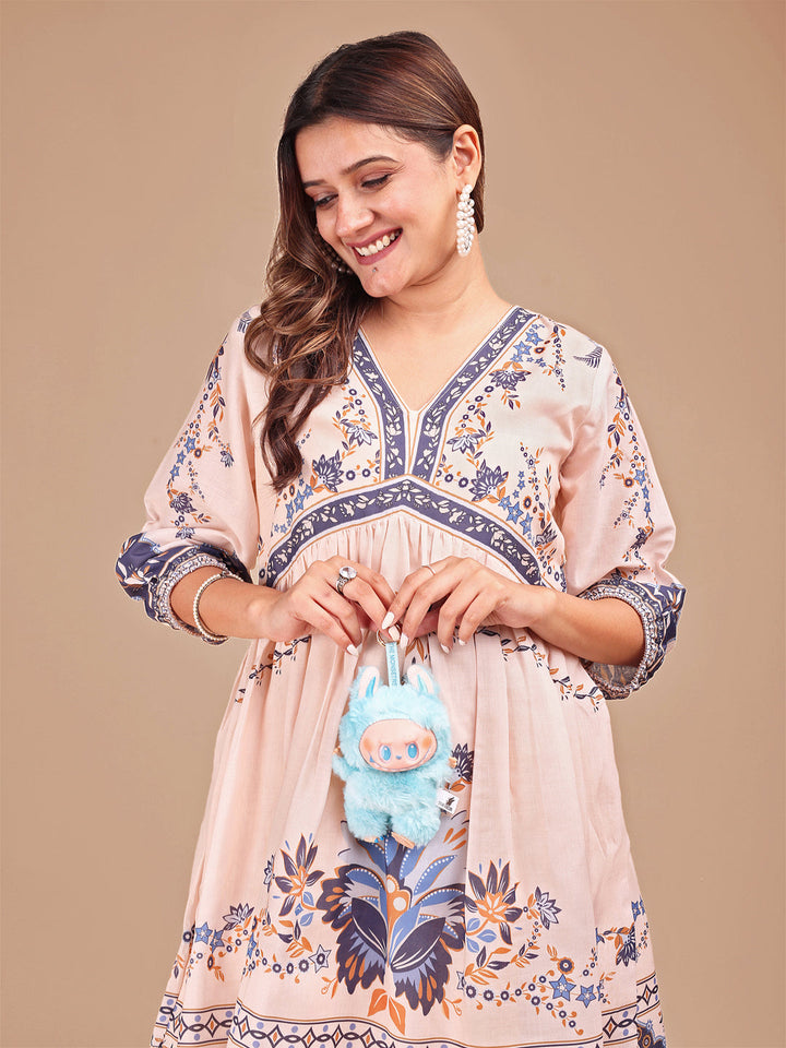 Peach-Cotton-Floral-Printed-Co-ord-Set