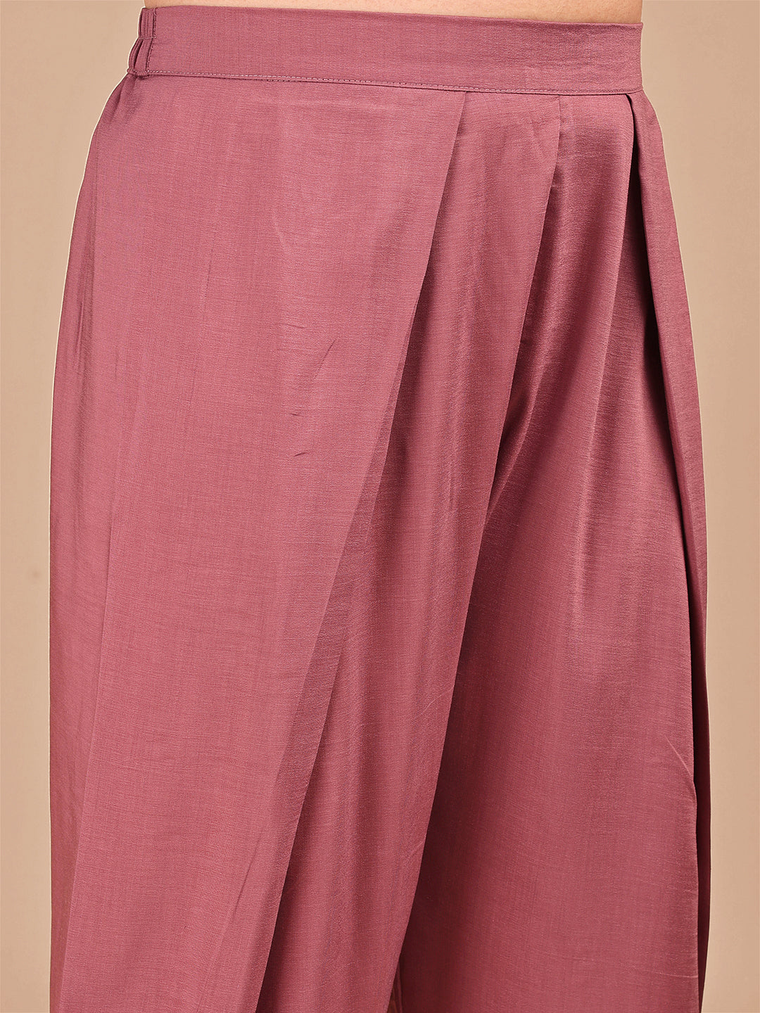 Cream-&-Rose-Silk-Embroidered-Co-ord-Set