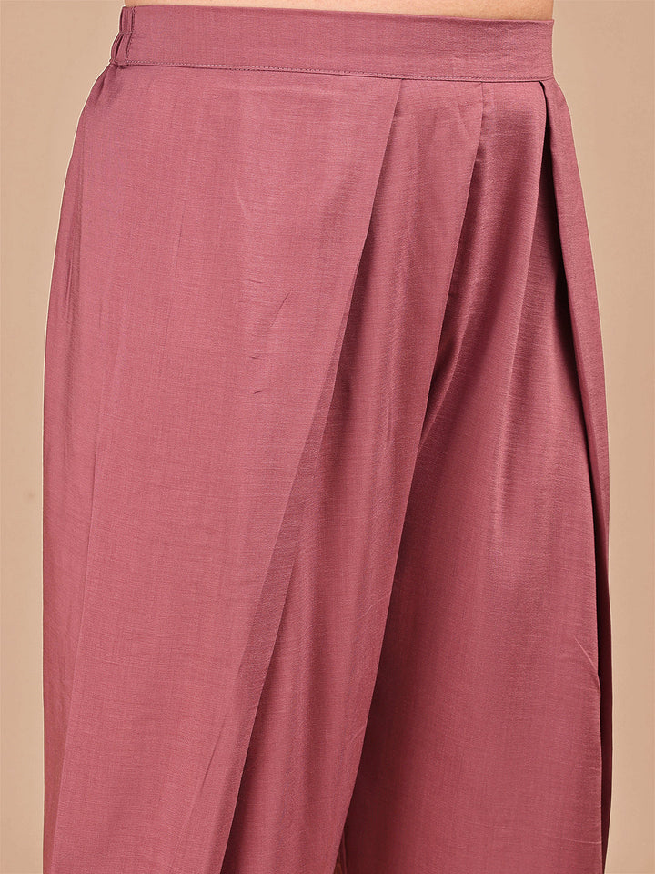 Cream-&-Rose-Silk-Embroidered-Co-ord-Set